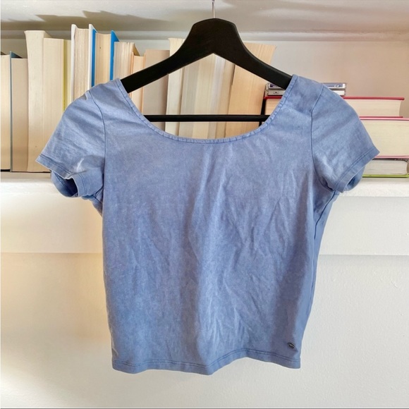 Size small AE soft & and sexy cropped top crew neck low back - Picture 2 of 2